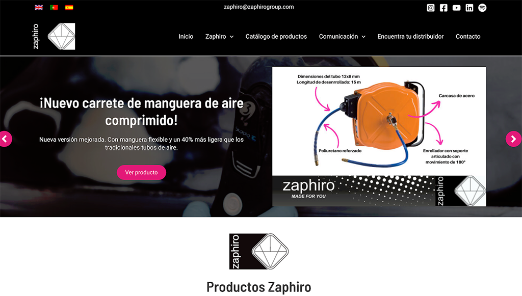 03 - ZAPHIRO renova website