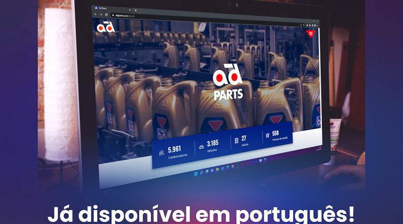 10 - AD Parts tem site disponível em português