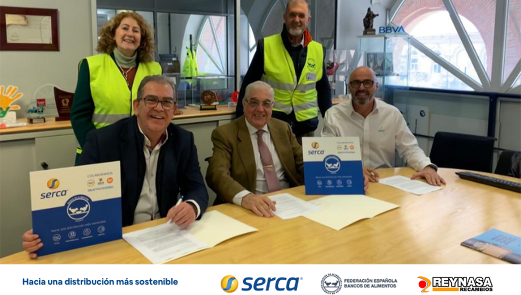 02 - Grupo Serca de braco dado com o Banco Alimentar de Madrid