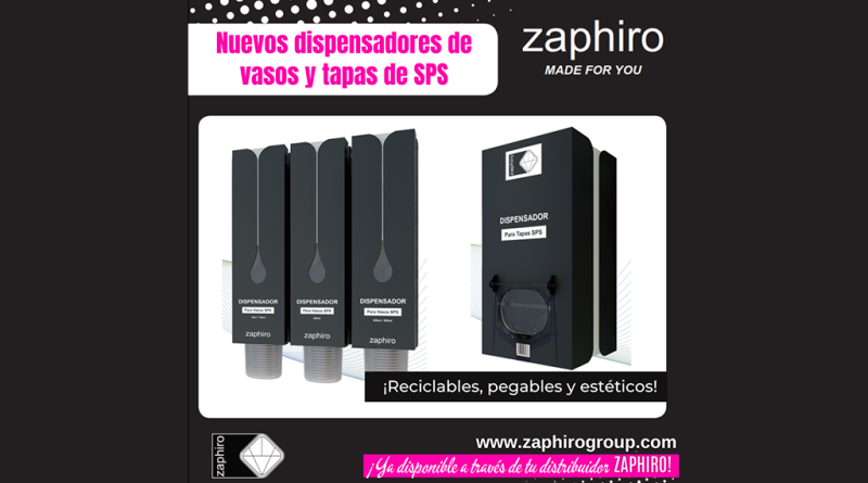05 - ZAPHIRO lanca dispensadores para tampas e copos