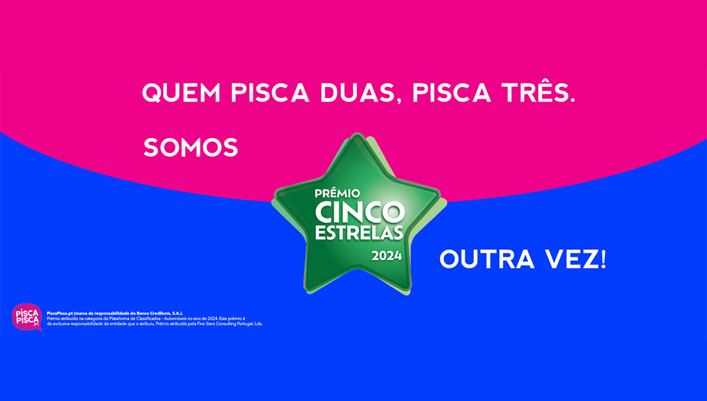 01 - PiscaPisca.pt ganha premio ‘5 Estrelas pela terceira vez