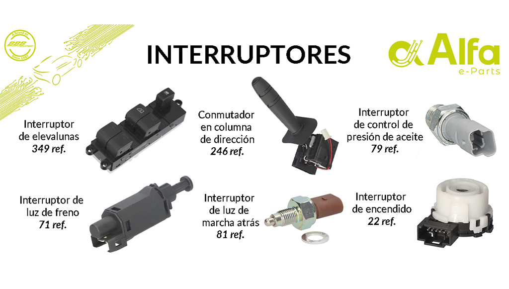 11 - Alfa e Parts aposta forte na gama de interruptores