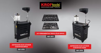 08 - KROFtools lanca dois aspiradores de oleo e kit de ferramentas