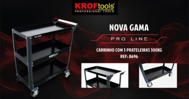 09 - KROFtools lanca carrinho Pro Line com capacidade ate 350 kg