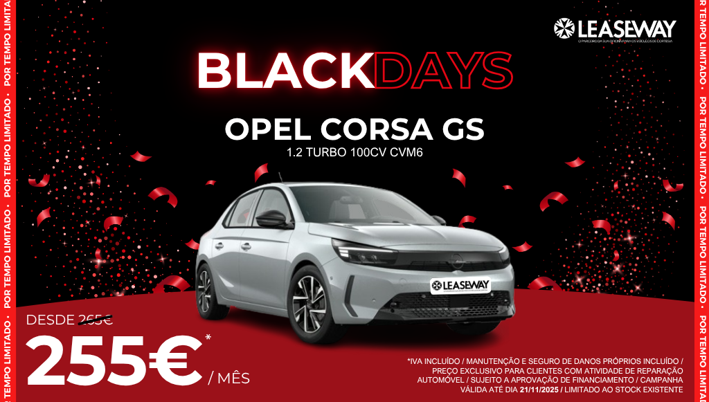 11 - Leaseway lanca Black Days com oferta exclusiva para oficinas