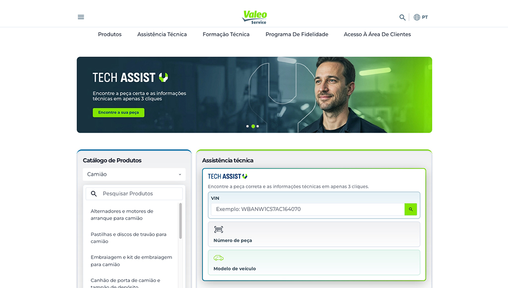 11 - Valeo Service centraliza suporte num novo site