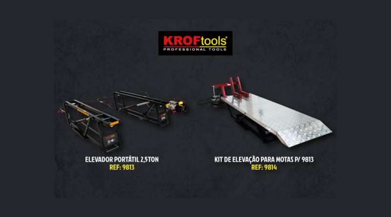 03 - KROFtools reforca gama com elevador portatil e kit para motos