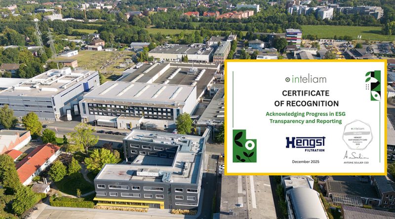 Hengst recebe certificação ESG da Inteliam
