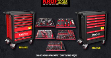 KROFtools lança carro de ferramentas com 160 peças
