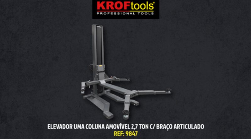 KROFtools lança elevador de uma coluna amovível