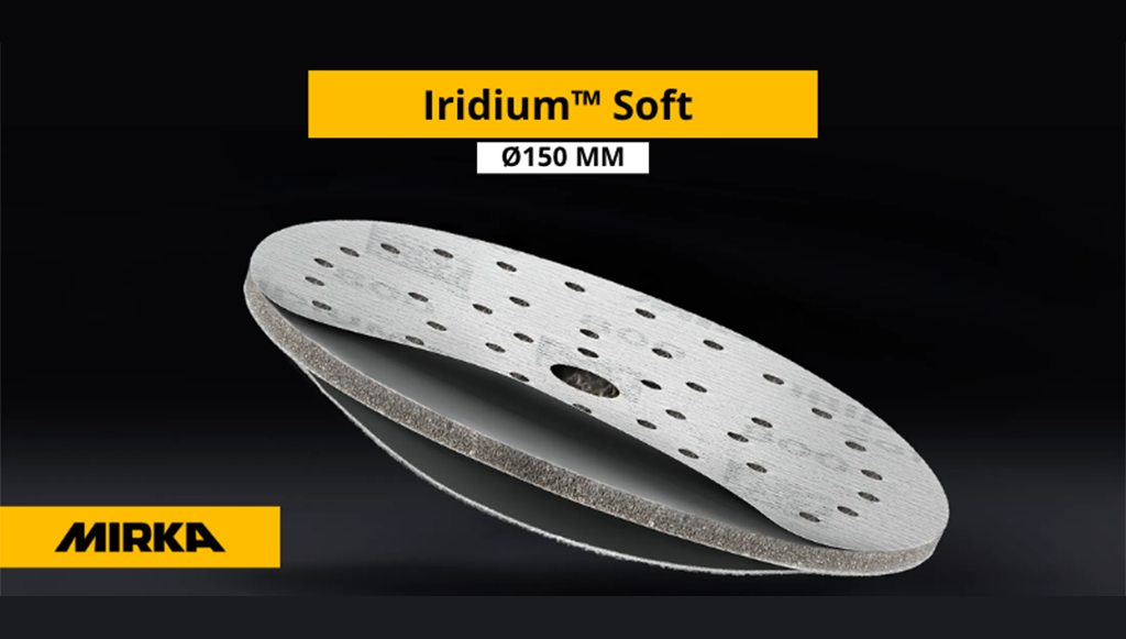 Mirka-lanca-Iridium-Soft-150mm-para-lixagem-a-seco