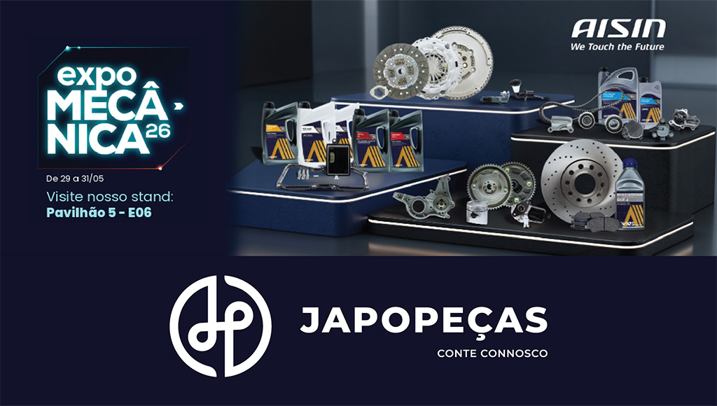 %Jornal das Oficinas Japopeças e AISIN reforçam parceria histórica na expoMECÂNICA
