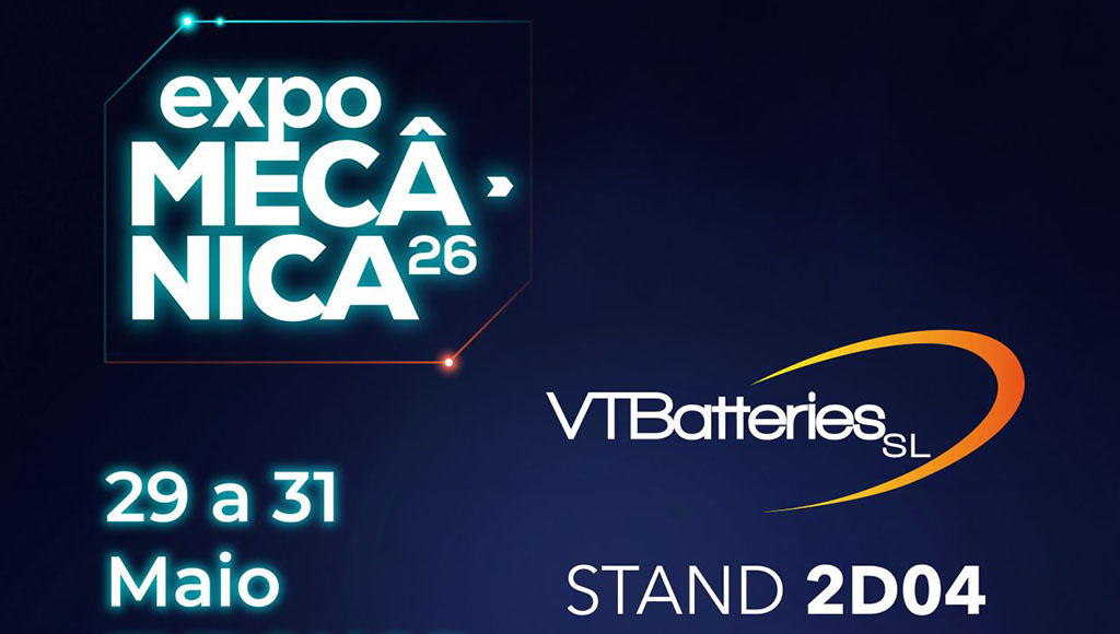 %Jornal das Oficinas VTBatteries apresenta operação em Portugal na expoMECÂNICA