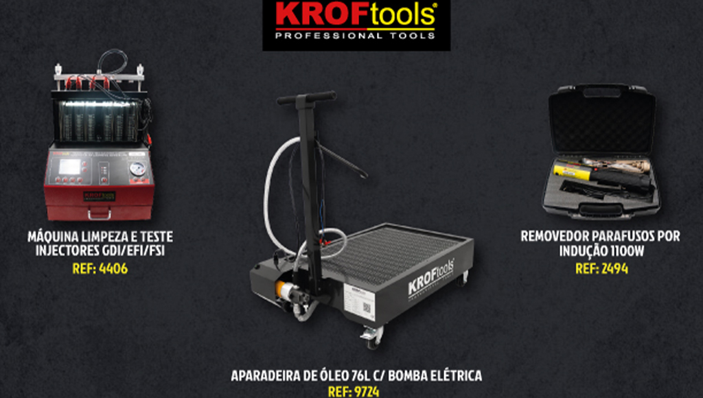 KROFtools reforça oferta de equipamentos para oficina