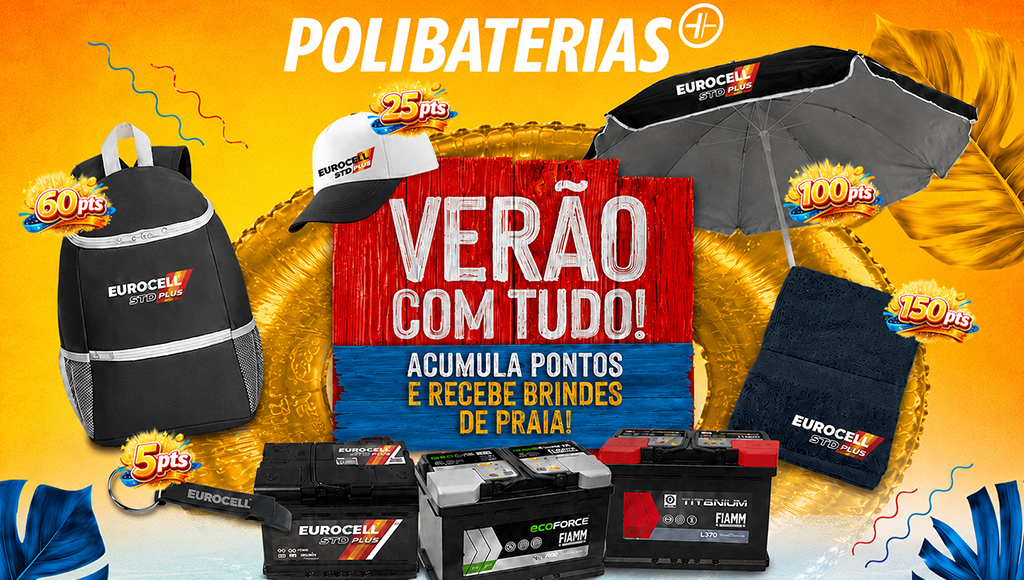 Polibaterias lança campanha “Verão com Tudo”