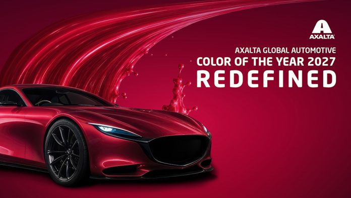 Axalta elege vermelho rubi Cor Automóvel Global 2027