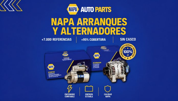 NAPA lança nova gama de motores de arranque e alternadores