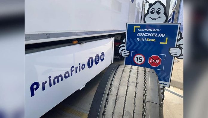 Primafrio reduz emissão de CO2 com pneus Michelin