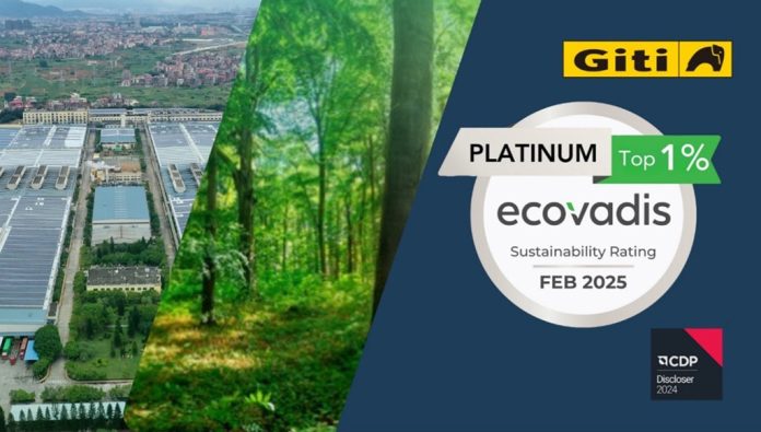 GITI Tire distinguida na avaliação EcoVadis 2025