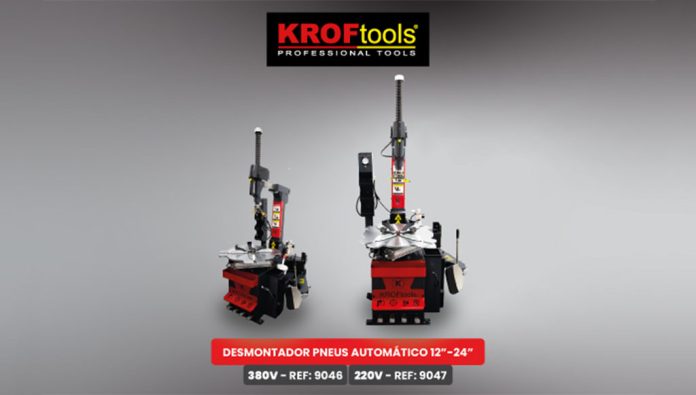 KROFtools lança dois novos desmontadores de pneus automáticos