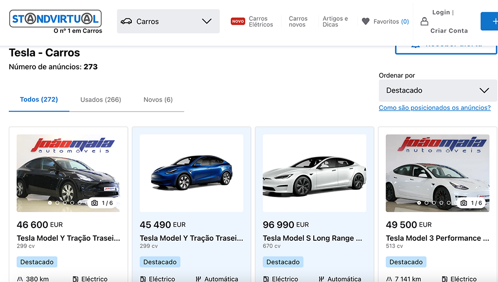01 - Tesla e Standvirtual realizam parceria 