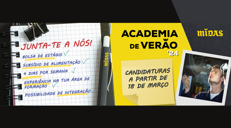 Midas esta a recrutar alunos para a Academia de Verao