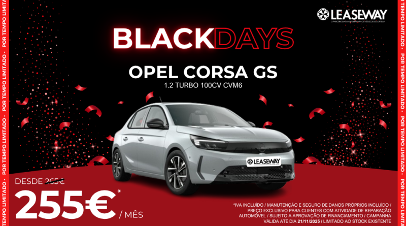 11 - Leaseway lanca Black Days com oferta exclusiva para oficinas